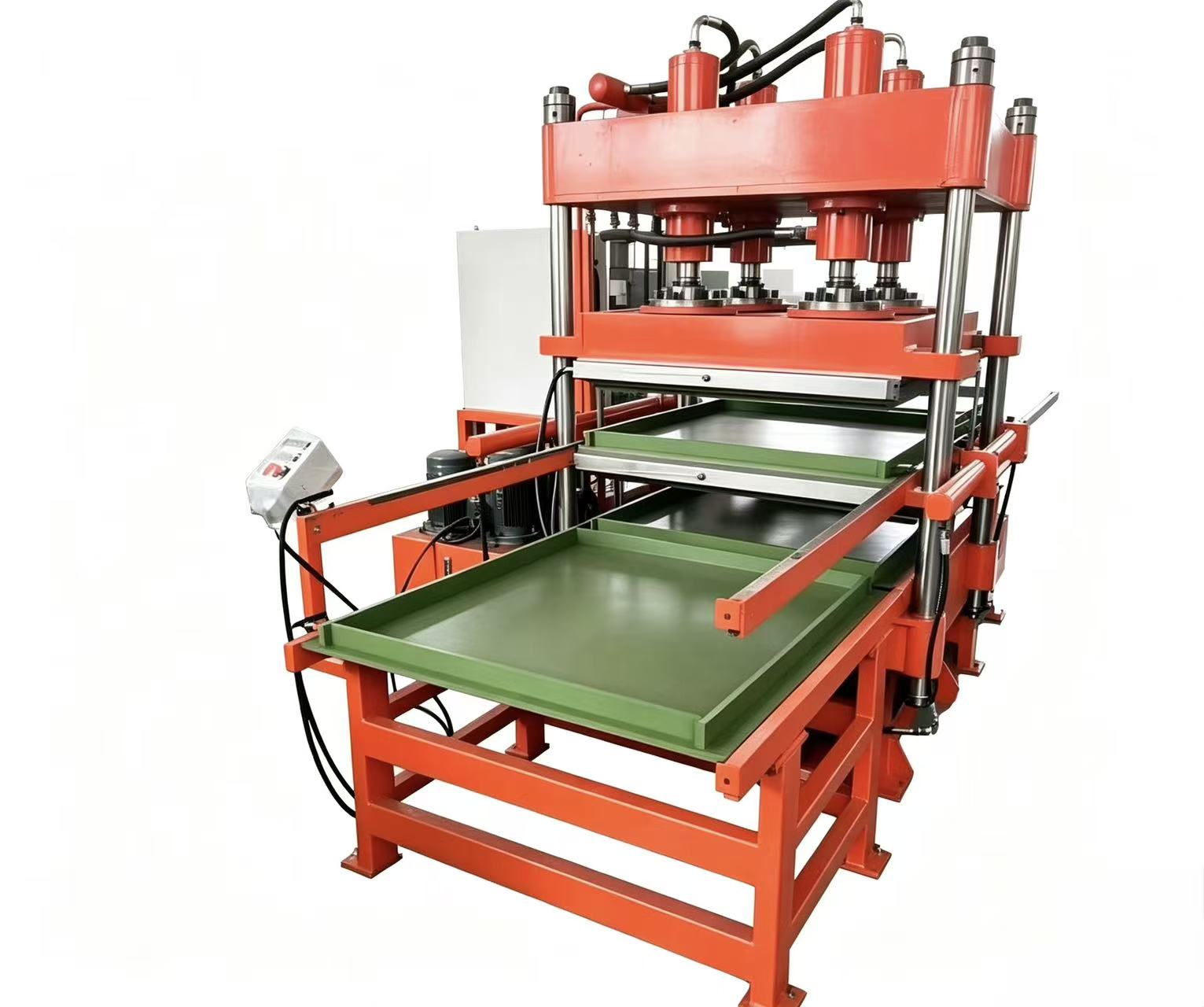 Rubber mat making machine