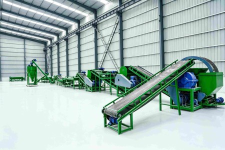 Complete recycling line